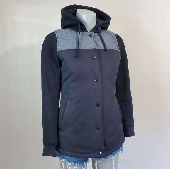 686 Autumn Insulated DWR Coated Hooded Fitted Quilt Jacket Size XS - Picture 11 of 15